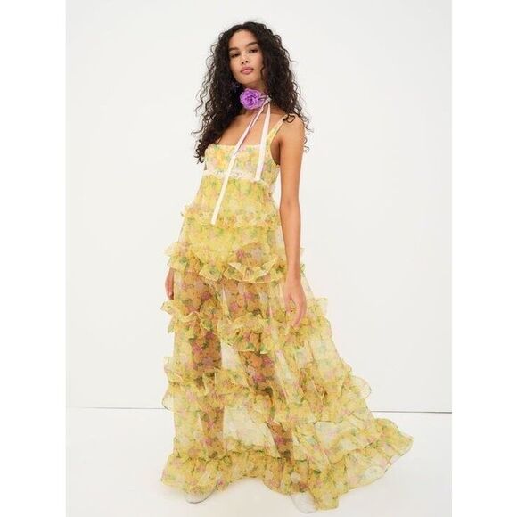 For Love & Lemons Dresses & Skirts - New For The Love And Lemons Vikki Maxi Dress Size XS